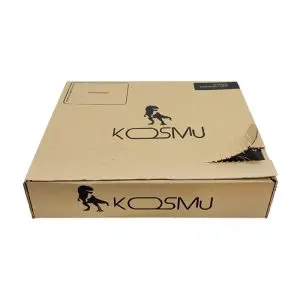 Caixa de papelão personalizada tipo correio com lacre de segurança 1 cor KOSMU